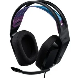 Logitech G335 Auriculares Gaming con Micrófono, Conexión Jack 3.5mm, Ligero 240g, Negro, Plug and Play para PC, Xbox, PlayStation, Switch